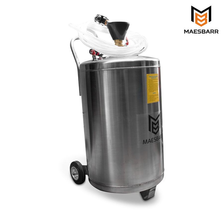 CHAMPUNERA DE ACERO INOXIDABLE DE 80L