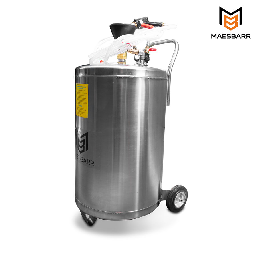 CHAMPUNERA DE ACERO INOXIDABLE DE 80L
